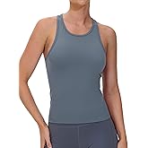 THE GYM PEOPLE Racerback Workout Tank Tops for Women Slim Fit Sleeveless Basic Athletic Running Yoga Shirts