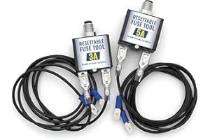 Fuse Tester for HVAC Systems, 3 Amp & 5 Amp Resettable Fuse Breakers, UL Rated 24V AC/DC 125/250V AC, Circuit Breaker Diagnos