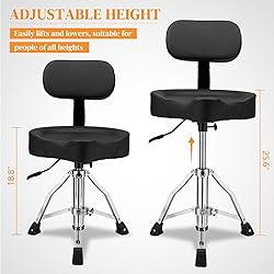 Ktaxon Drum Throne with Backrest, Oversized