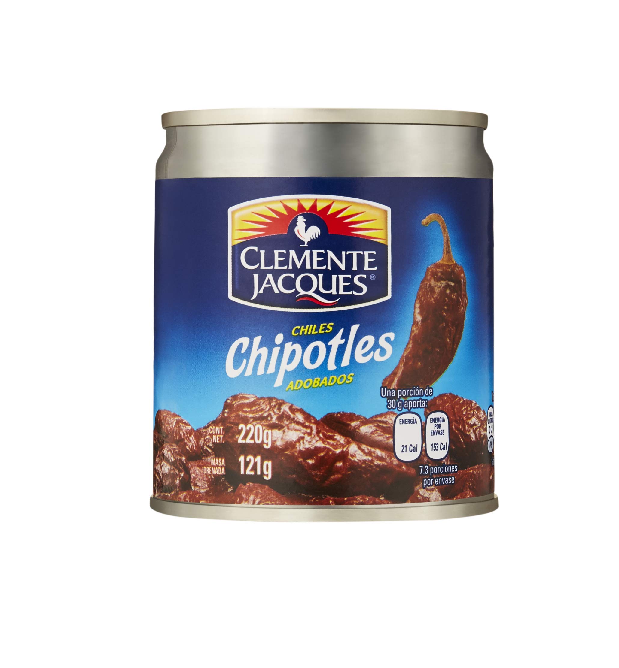 MexGrocer Clemente Jacques Chipotle Peppers in Adobo Sauce 210 g (Pack