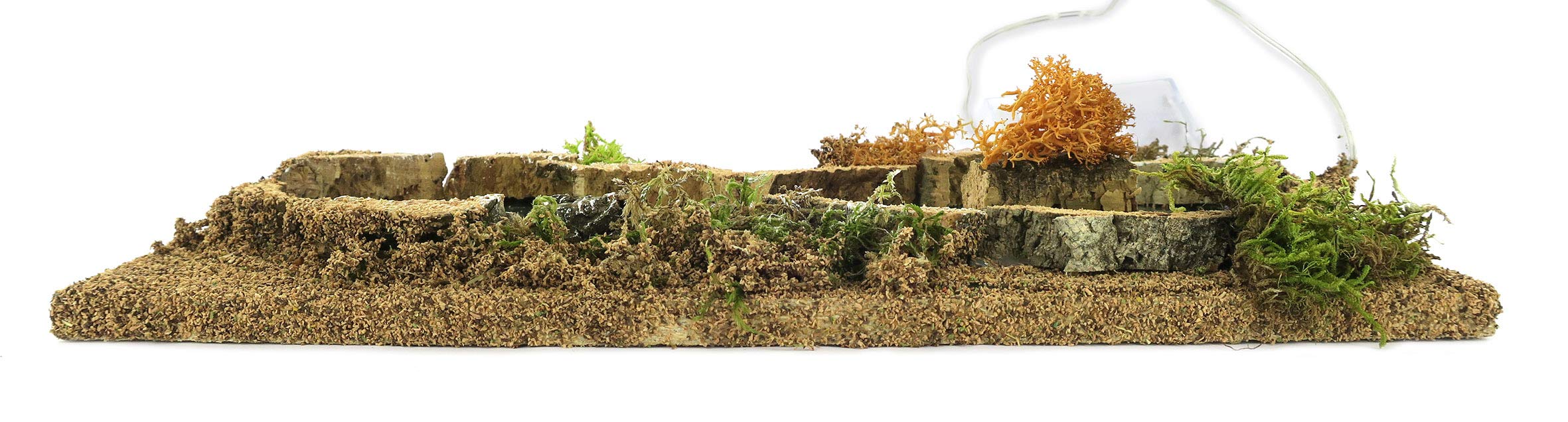 Bertoni Bright Pond with Shrubs, Wood, Multi Colour, One Size