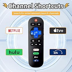 New Universal TV Remote for Roku TV,Remote for TCL