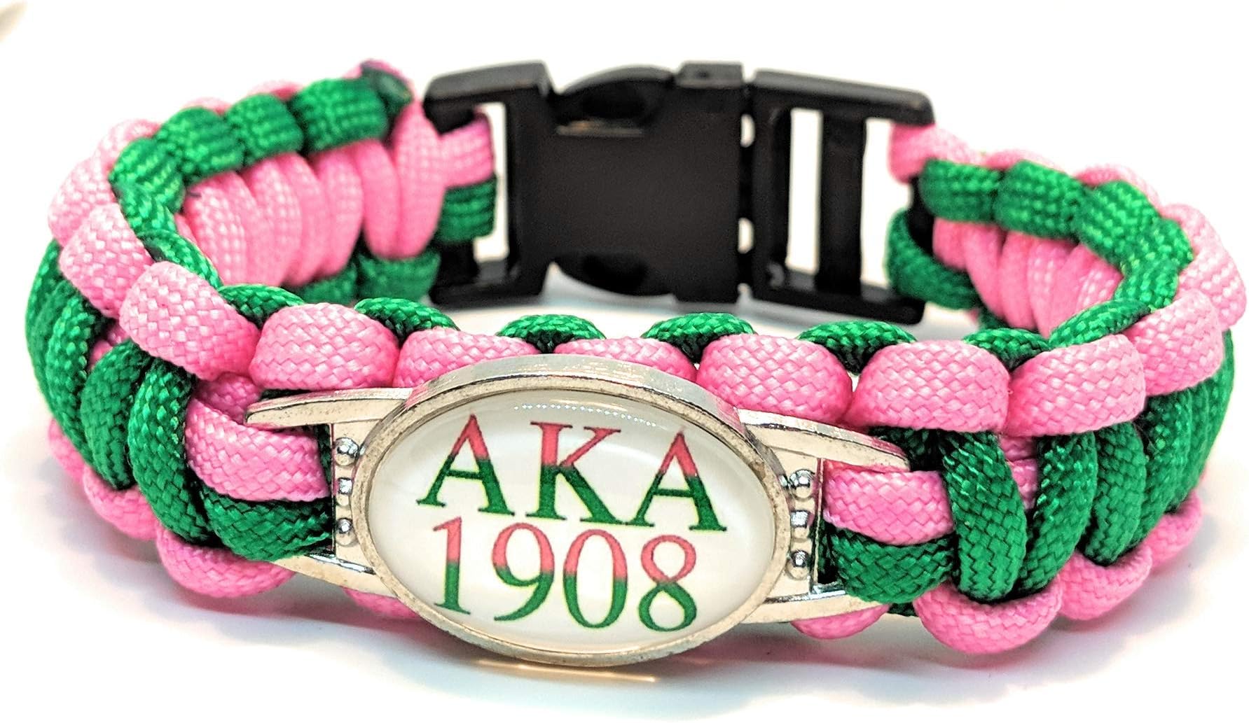 Alpha Kappa Alpha Sorority Paracord Bracelet