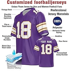 Custom Football Jersey Personalized Rugby