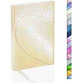 Amazon.com : Navkejon Rainbow PU Hardcover Journal, Magnetic Heart Flap ...