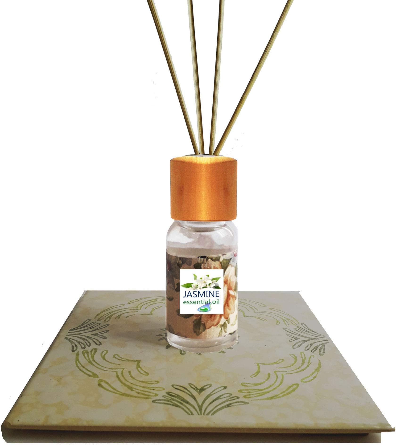 Reed Diffuser “Jasmin OasiZen” ceramic tile liberty vintage bottle design handmade hand painted, moroccan style, essential oil diffuser Aromatherapy