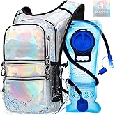 Mothybot Hydration Backpack Pack, Water Backpack 20L Capacities Included 2L Hydration Bladder, Festival Essential - Rave Hydration Pack Hydropack Hydro for Hiking, Running, Biking, Festival Gear