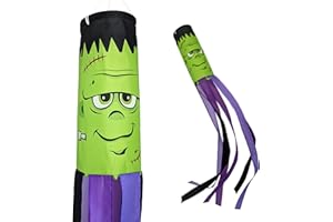 Madrona Brands Frankenstein Halloween Windsock | Durable Outdoor Hanging Wind Decoration | Yard, Porch, Lawn | 60-Inch