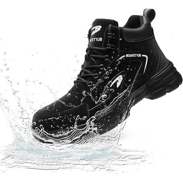 ZBVB Steel Toe Work Boots For Men & Women - Lightweight, Non-Slip, Safety Shoes