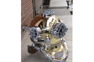 THOR INSTRUMENTS Antique Brass Scuba DEEP Diving Divers Helmet Mark V US Navy Vintage