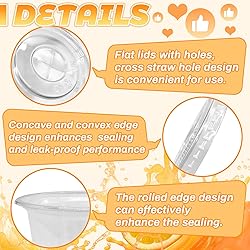 Qinsihwn 100 Pcs 8 OZ Disposable Plastic Cups with