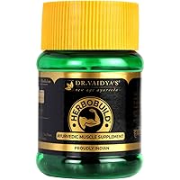 Dr Vaidya's New Age Ayurveda | Herbobuild | Ayurvedic Capsules for Muscle Gain | 30 capsules