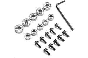 Yueqing Zhongji Router Bit Bearings Router Bit Bearings Replacement Set Top Bearing Replacement Kit | Inner Dia. 3/16” & Overall Dia. 1/2”，3/8” Router Bit Bearing Sets 10Pcs
