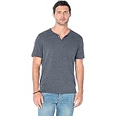 Lucky Brand Mens Venice Burnout Notch Neck Tee Shirt