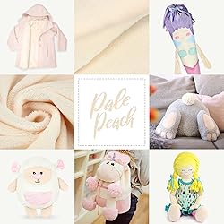 kullaloo Plush Fabric | Solid Pale Peach Minky