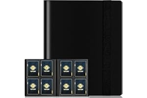 4 Pocket Card Binder for 160 Sleeves, Card Folder Ablum for Trading Cards Collection for Sports Cards, Baseball Cards, Game C