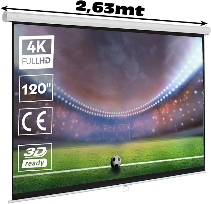 Pantalla de proyeccion Manual de 120