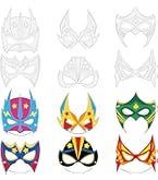 Pack De 10 Máscaras De Animales Para Colorear DIY | Incluye León, Rana, Oso Y Más | Con 6 Rotuladores De Colores | Fiestas, Cumpleaños Y Actividades Creativas