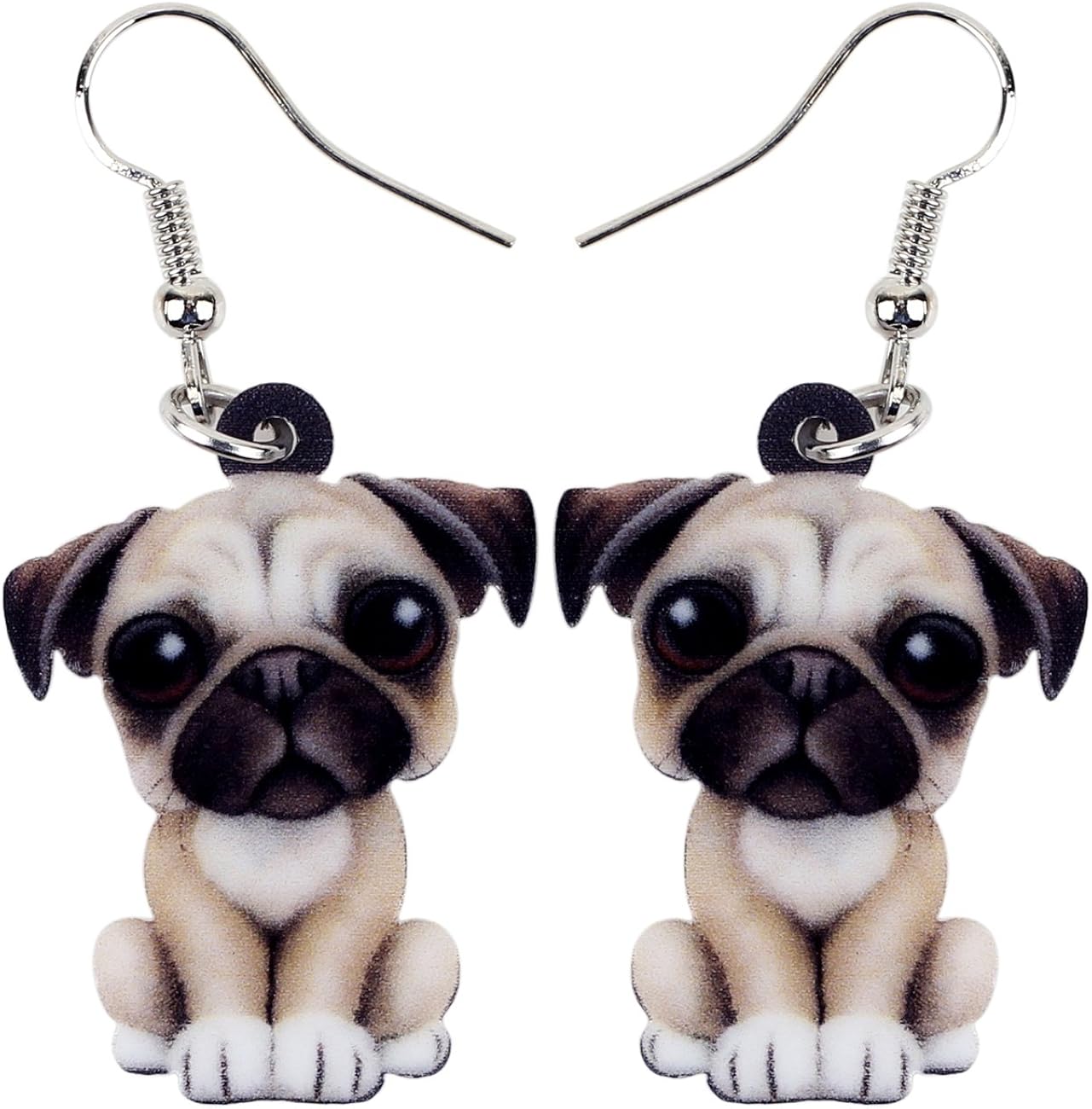 pug stud earrings