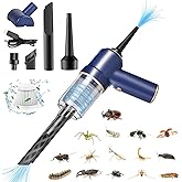 Bug Vacuum Catcher, Cordless Insect Catcher with LED and Long Nozzle | Rechargeable handheld bug catcher for contact-free pickup of spiders, ants, moths, beetles and small roaches