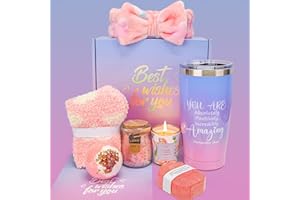 NOIDEEER Happy Birthday Gifts for Women Friendship, Bath Relaxing Spa Gifts Basket Set for Women, Self Care Gifts for Mom Her Sister Wife Girlfriend Best Friends Coworker Teacher, Mothers Day Gifts