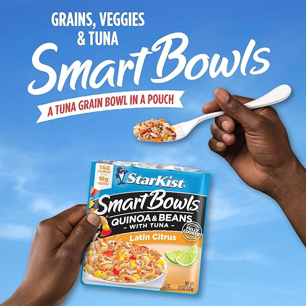 STARKIST SMART BOWLS LATIN CITRUS, 4.5 OZ POUCH (PACK OF 1 – FEATURES QUINOA & BEANS WITH WILD CAUGHT TUNA