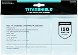 TitanShield Standard Card Sleeves 150ct Clear Matte Trading Board Game MTG
