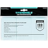 TitanShield Premium Card Sleeves | Compatible with Pokemon, One Piece, Lorcana, Flesh &amp; Blood, &amp; Magic The Gathering MTG | (150 Sleeves - Standard) (1, Clear, Standard | 66x91mm)