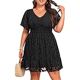 Pinup Fashion Women Plus Size Dresses Summer -Graduation Wedding Guest Casual Semi Formal Short Dress 2025