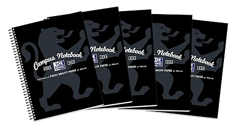 Oxford Campus Wirebound Notebook Assorted Colour Pack Of 5 A4 Size