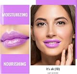 Oulac Moisture Shine Lipstick Light Lavender 3D Hydrating Glossy Vegan Cruelty view 2