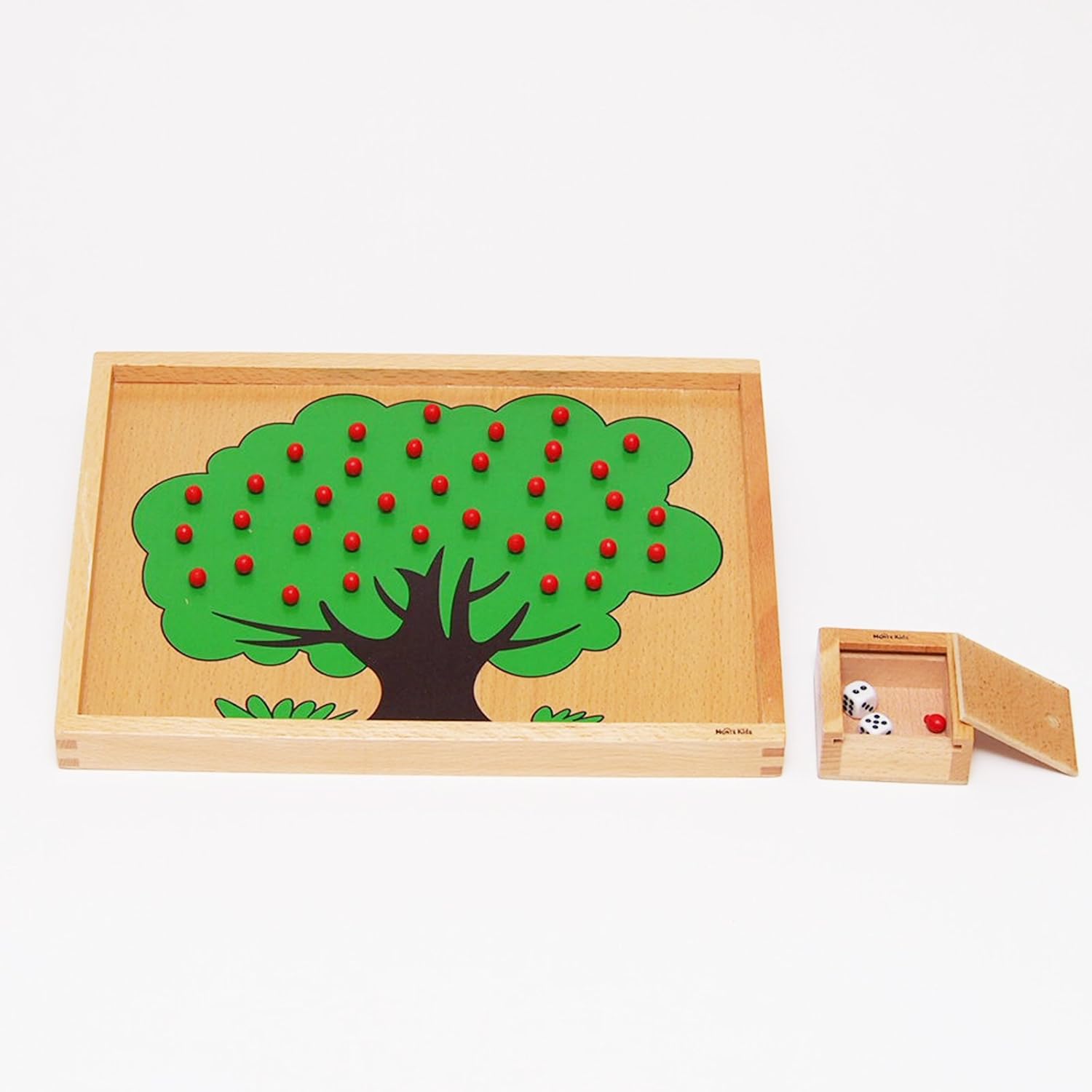 Amazon Monte Kids モンテッソーリ教具 りんごの木 Montessori 知育玩具教具 幼児早期教育 モンテキッズ 本格教材 算数 おもちゃ モンテッソーリ教具 りんごの木 すうじ 図形 計算 おもちゃ