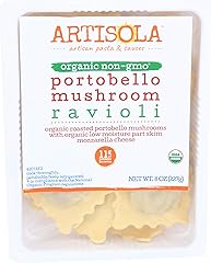 Artisola Pasta, Organic Portobello Mushroom Ravioli, 8 oz
