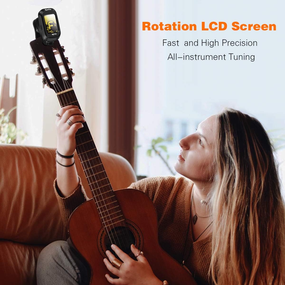 Ukulele Guitar Bass Violin Chromatic Tuning Randon Clip On Tuner For Randon Ukulele Tuner Ukulele Accessories Musical Instruments Ekoios Vn