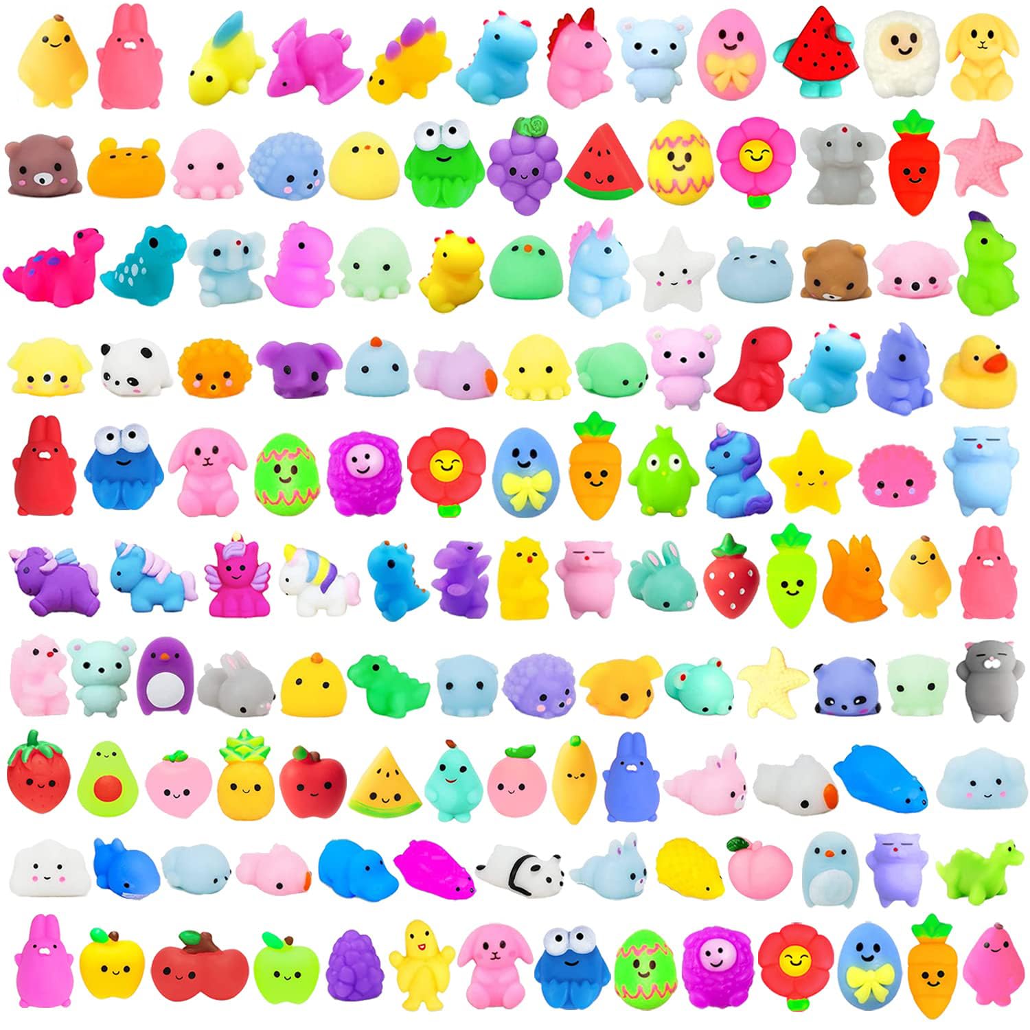 Photo 1 of ****SEE NOTES*****Mochi Squishy Toys, Kawaii Squishies, Mini Fidget Toys Bulk for Kids, Party Favors Class Prizes Goodies Bag Stuffers for Boys Girls (200)