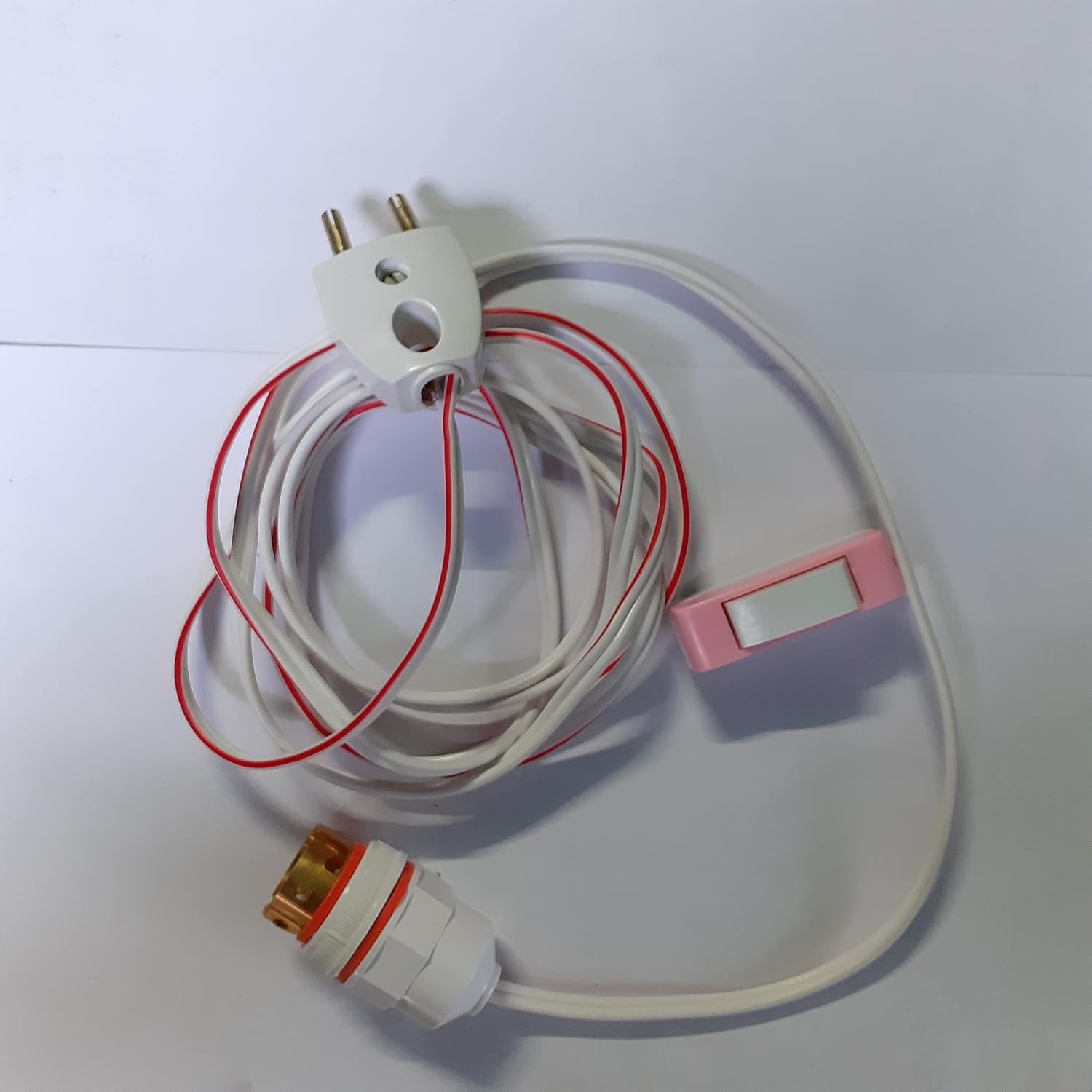 Bulb Holder with Flexible Silk Wire and 2 Pin Plug (Multicolour, 15
