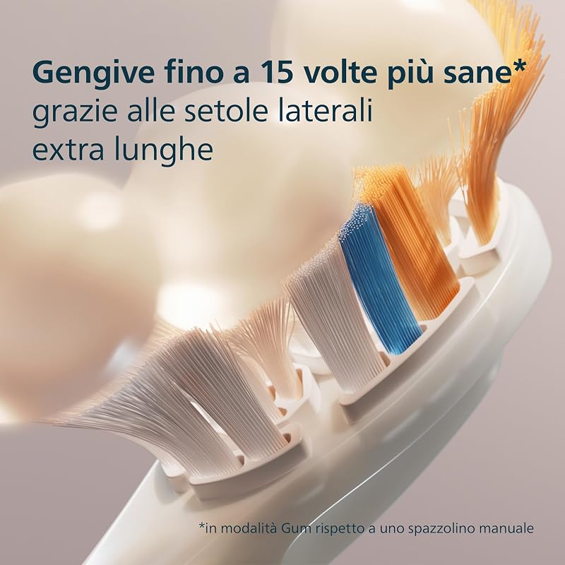 Sonicare A3 Premium All-in-One, testine di ricambio originali, bianco, confezione da 4, HX9094/87, Nuovo, 4 Testine