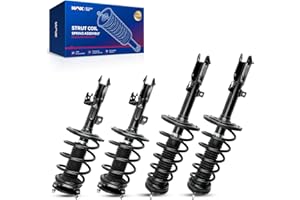 KAX Quick Front Rear Struts for Toyota 2004 2005 2006 Camry, 2004-2006 ES330 Front Rear Shocks Complete Struts Assemblies with Coil Spring Set of 4, Replace 172205 172206 172207 172208