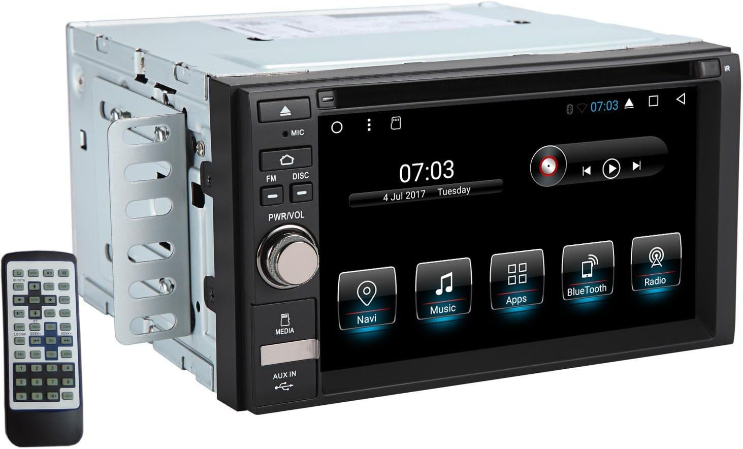Henhaoro Android car Stereo Head Unit 6.2" Screen in Dash Double 2 Din Car DVD CD GPS Navigation Player Receiver Touch Screen Radio (2018 Henhaoro A7 Series)