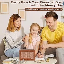 Homgaty Wooden Money Box Money Bank, Countdown