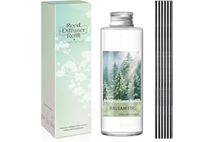 SCENTORINI Reed Diffuser Oil Refill, Balsam Fir Diffuser Oil 6.76 Fl Oz, Natural Scented Essential Oil Refill Long Lasting Ho