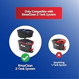 Vileda Rinse Clean Spin Mop Head Refill Microfibre Stubborn Dirt Machine view 3