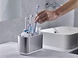 Joseph Joseph Easy-Store Large Toothbrush Holder Caddy White/Steel view 6