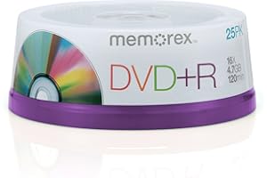 Memorex DVD+R 16x 4.7GB 25 Pack Spindle