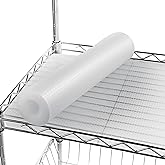 AMZABBY Shelf Liner for Wire Shelving. 18x197'', Easy to Cut. Thick/Waterproof/Non-Slip Non-Adhesive Stain-Proof for Clear Liner/Kitchen/Cabinet/Drawer
