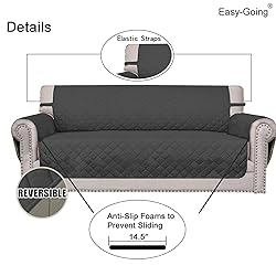 Easy-Going Reversible Couch Cover for 3 Cushion