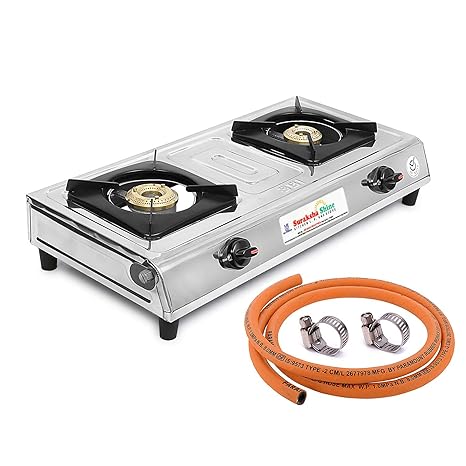 Buy Suraksha Shine Stainless Steel Cooktop Gas Stove With 1 5