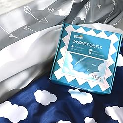 Baby Bassinet Sheets 4 Pack Compatible with
