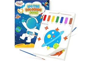 FEREDO KIDS Paint with Water Coloring Books for Toddlers Craft, Mess Free WaterColor Painting Set for Kids Ages 3 4 5 6 7 8, Arts and Crafts Gifts Toys for Girls Boys - Planet