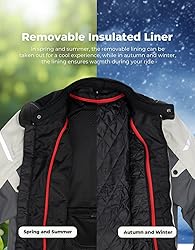 KEMIMOTO Motorcycle Jacket Men CE 2 Armored All
